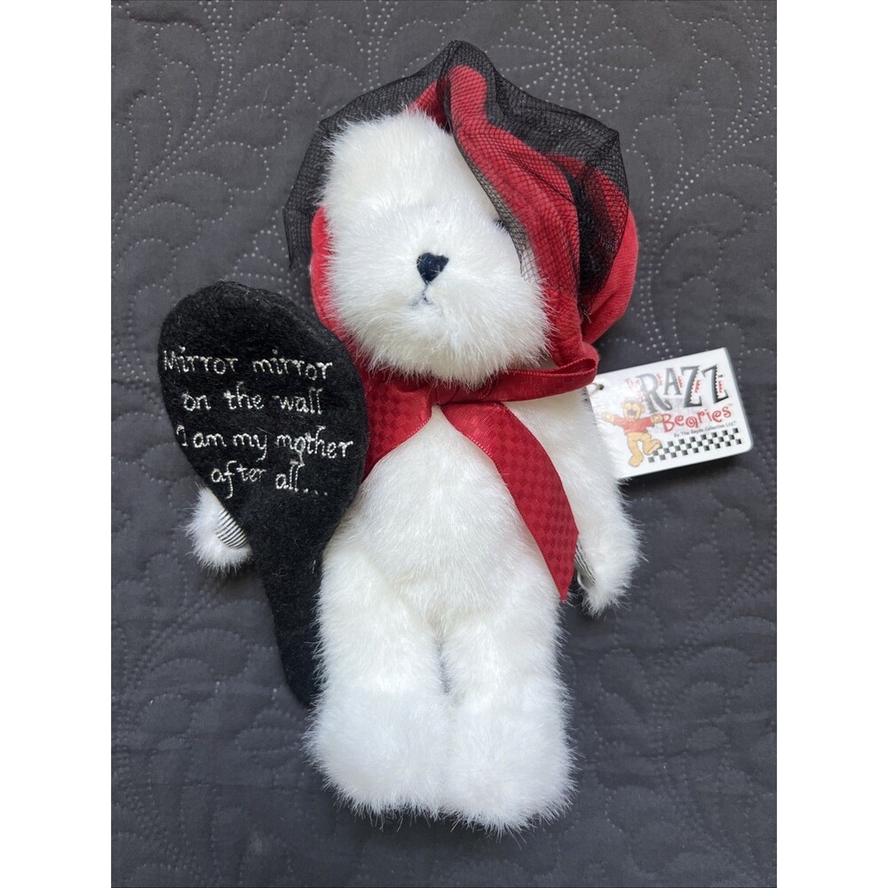 VTG Razz Bearies Boyds Bear Collection “I Am My Mother After All” 8" White Bear
